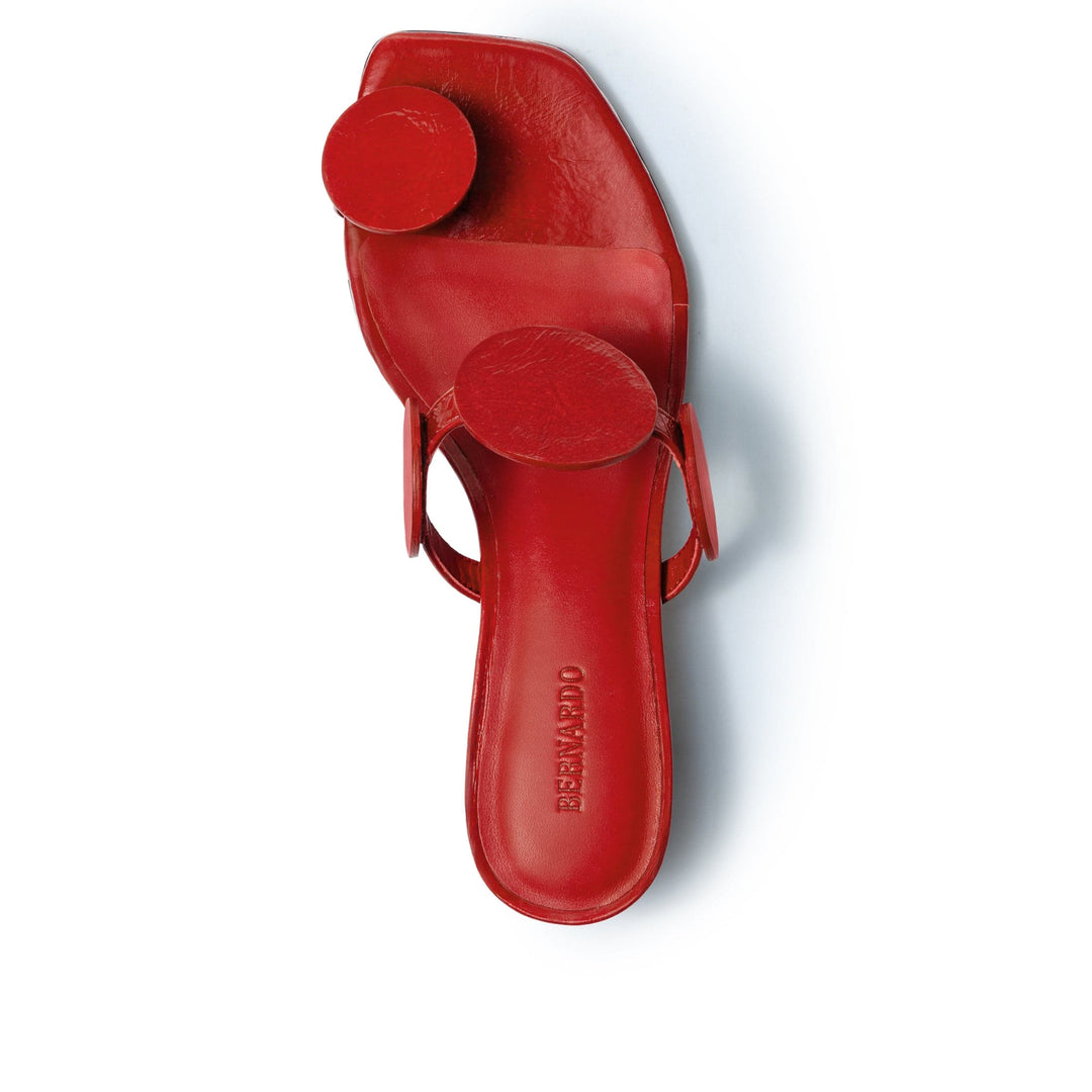 Jupiter Moon Low Heel Sandal Red