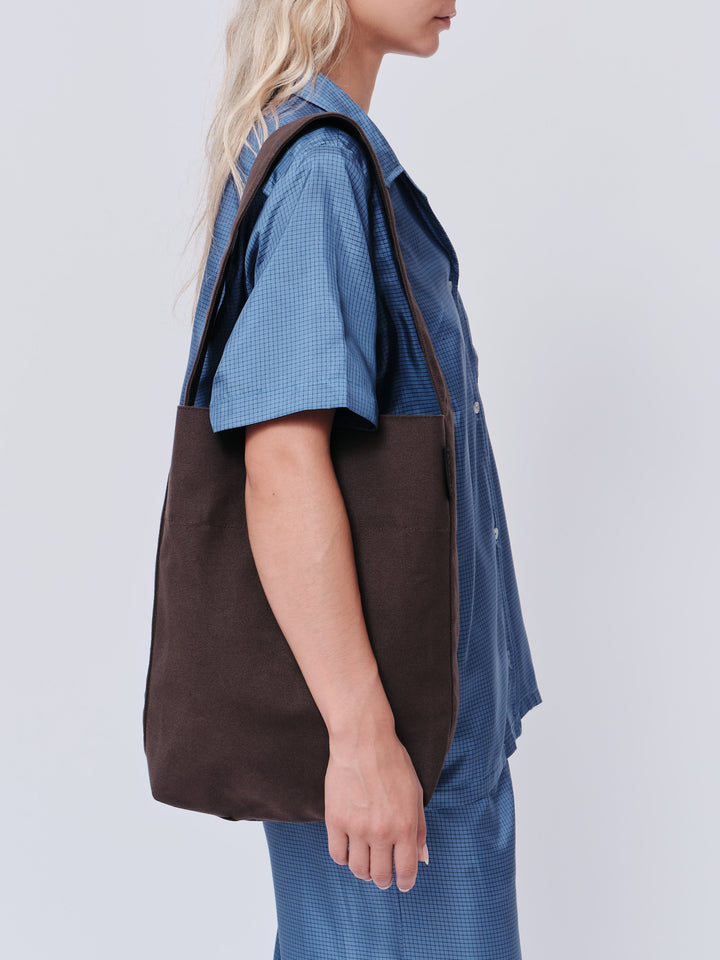 Midi Bucket Shoulder Bag Bourbon