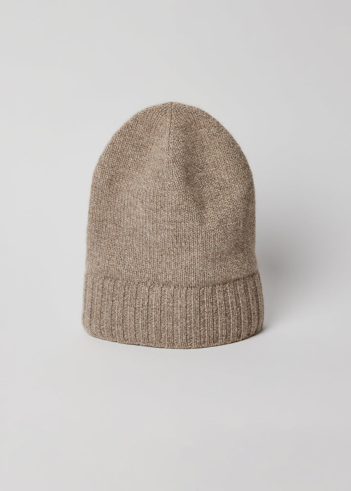 Classic Cashmere Slouchy Beanie Taupe