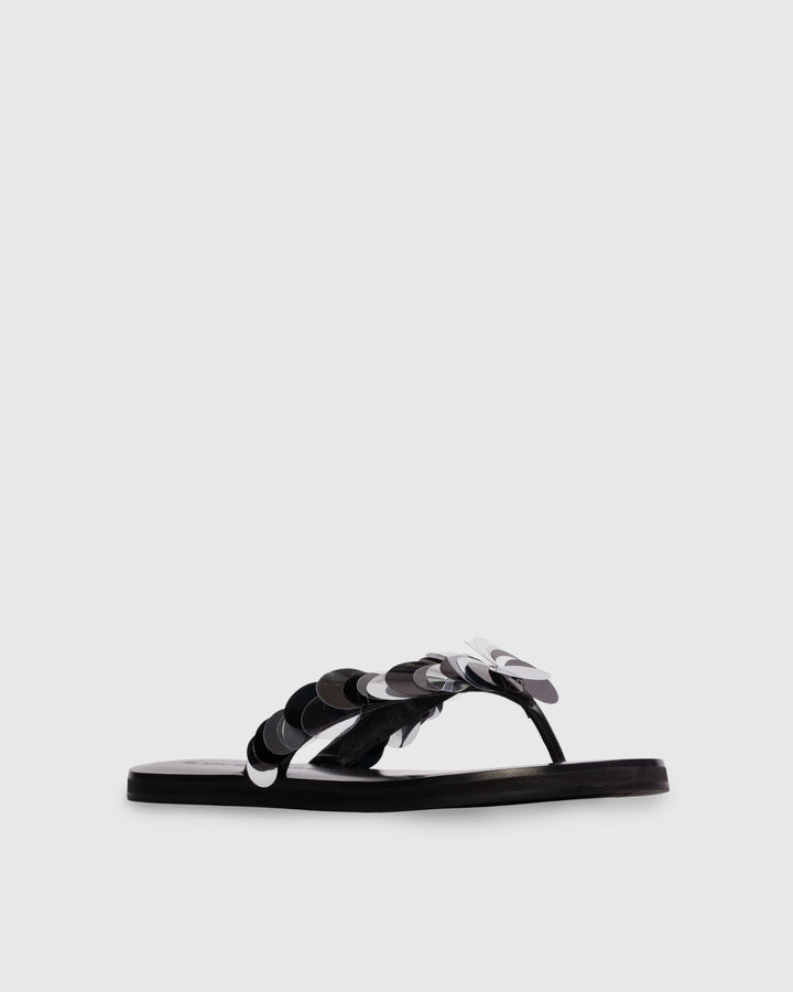 Glw Flip Flop Pailletes Sandal Black