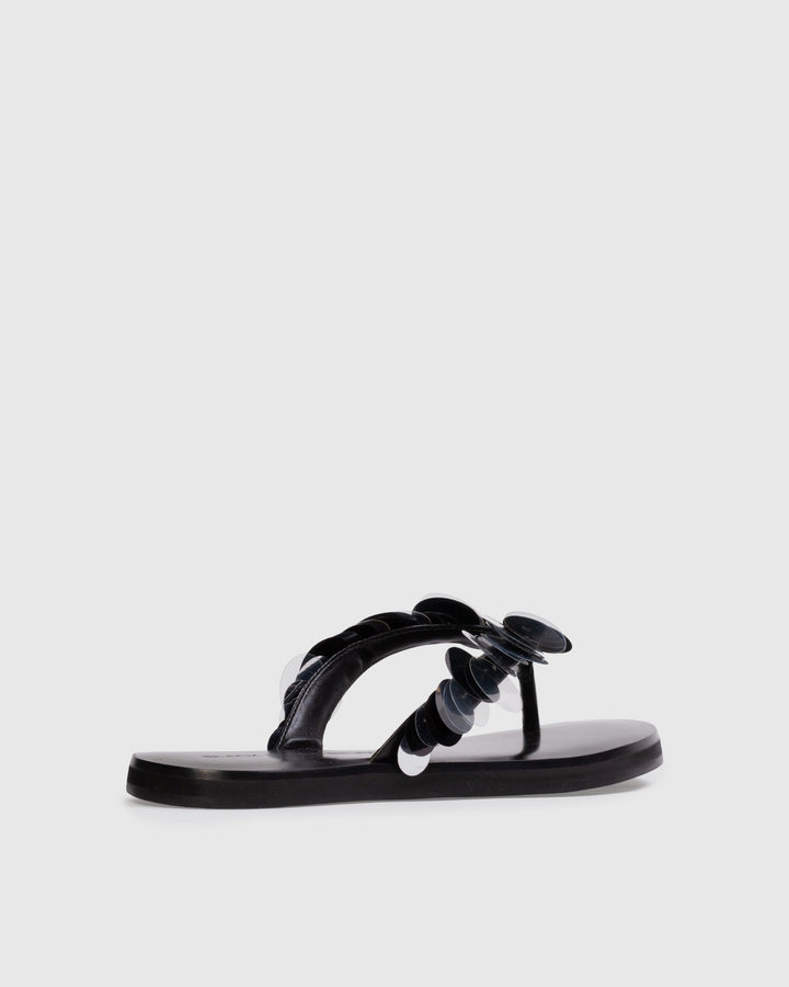 Glw Flip Flop Pailletes Sandal Black
