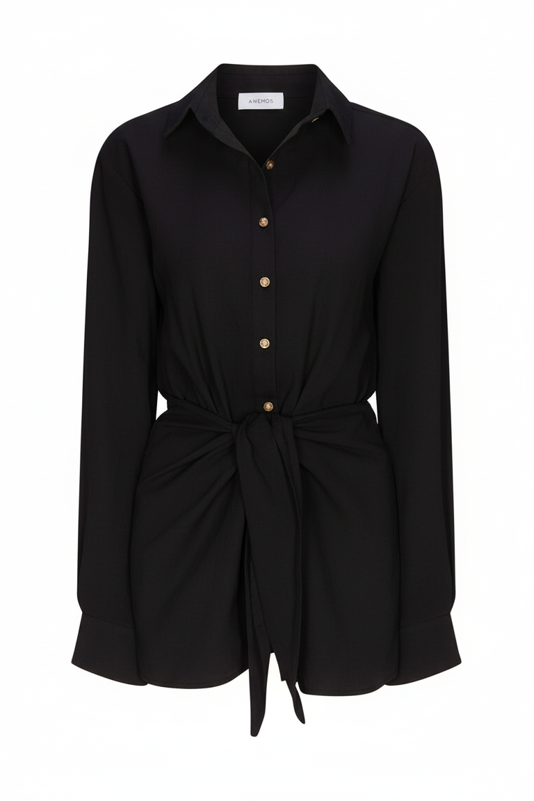 L.A. Button-Down Wrap Mini Dress