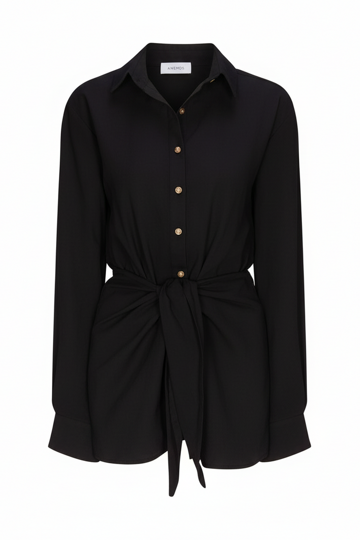 L.A. Button-Down Wrap Mini Dress