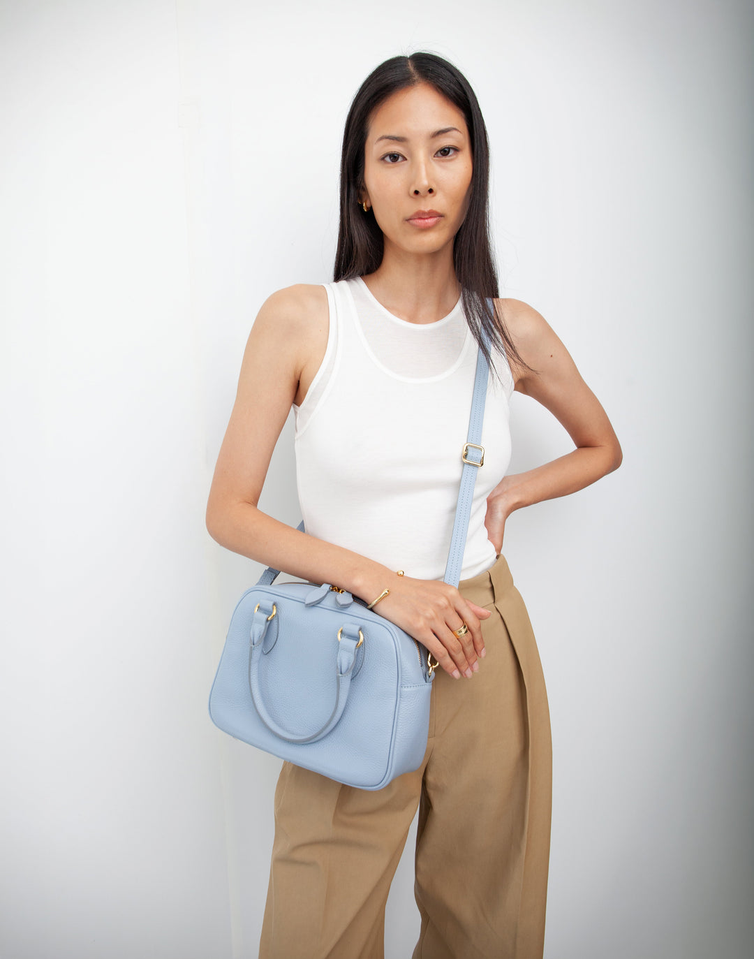 La Corsa Leather Bowling Bag