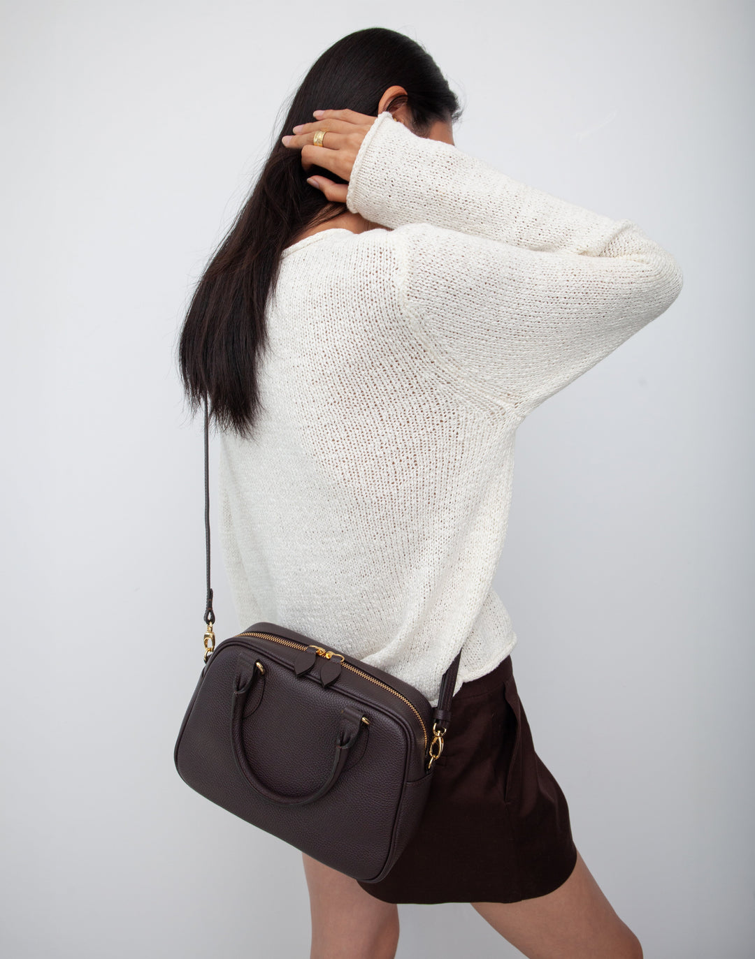 La Corsa Leather Bowling Bag