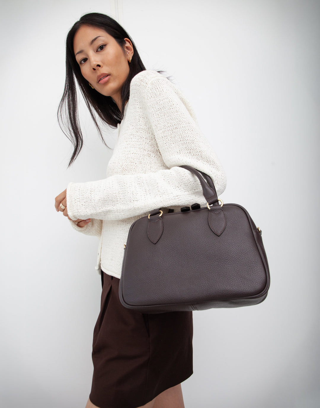 La Corsa Leather Bowling Bag