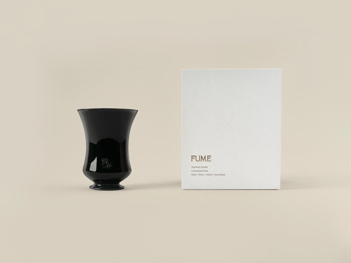 Lacquered Rose Candle