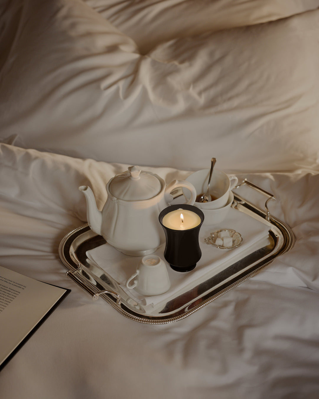 Lacquered Rose Candle