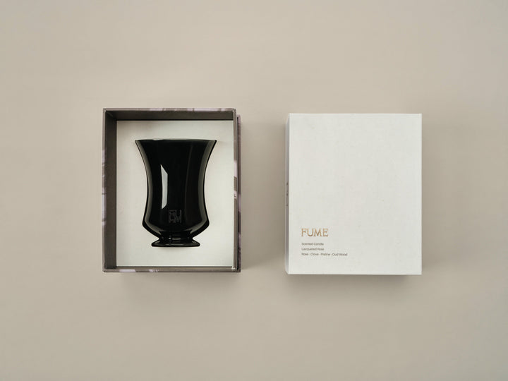 Lacquered Rose Candle