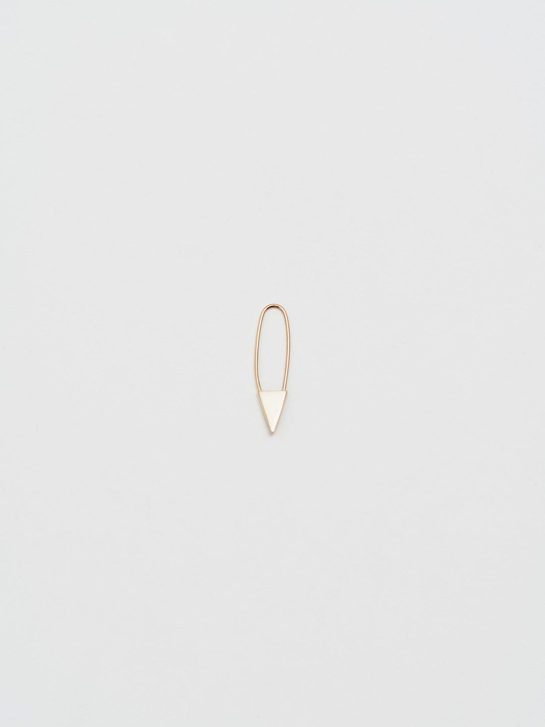 Mini Triangle Safety Pin Earring