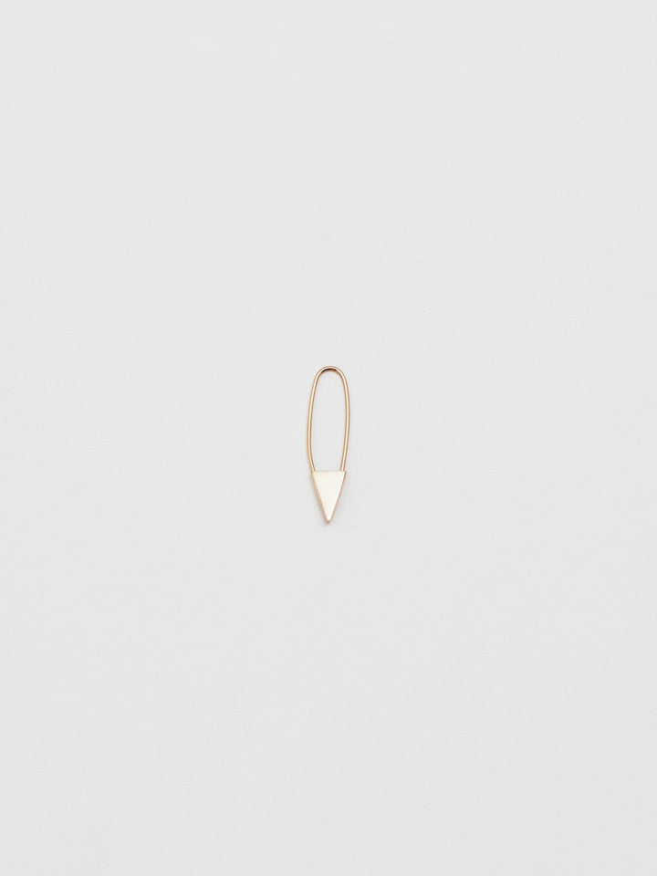 Mini Triangle Safety Pin Earring