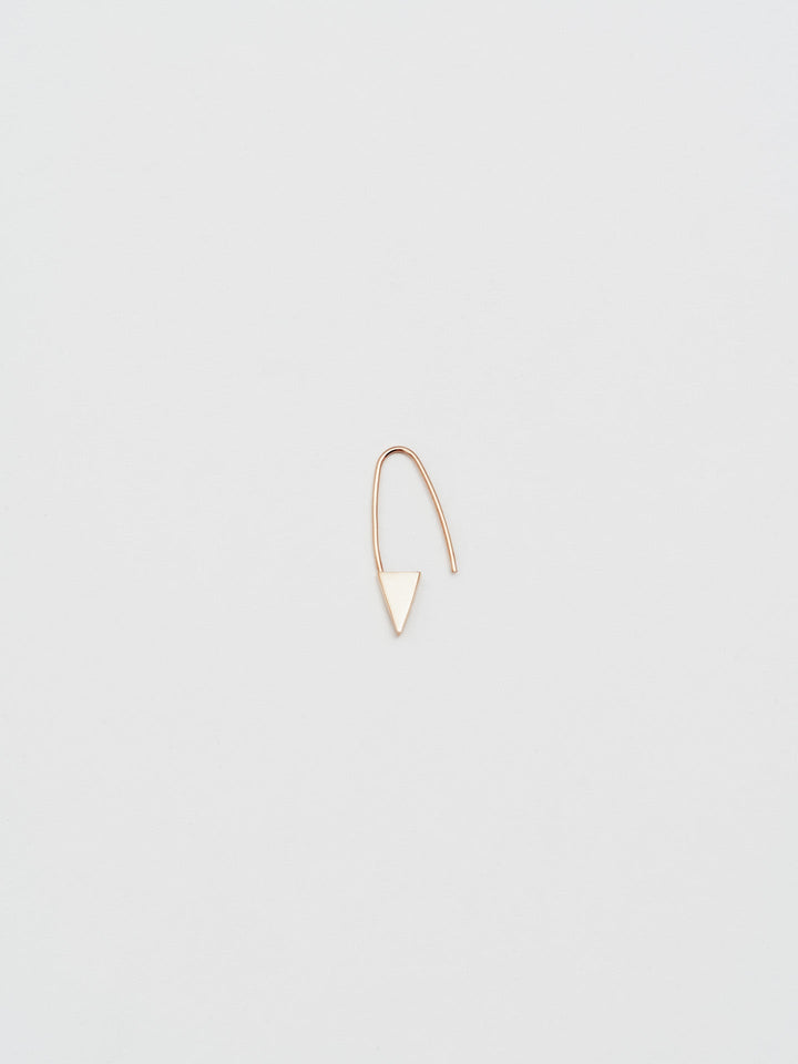 Mini Triangle Safety Pin Earring