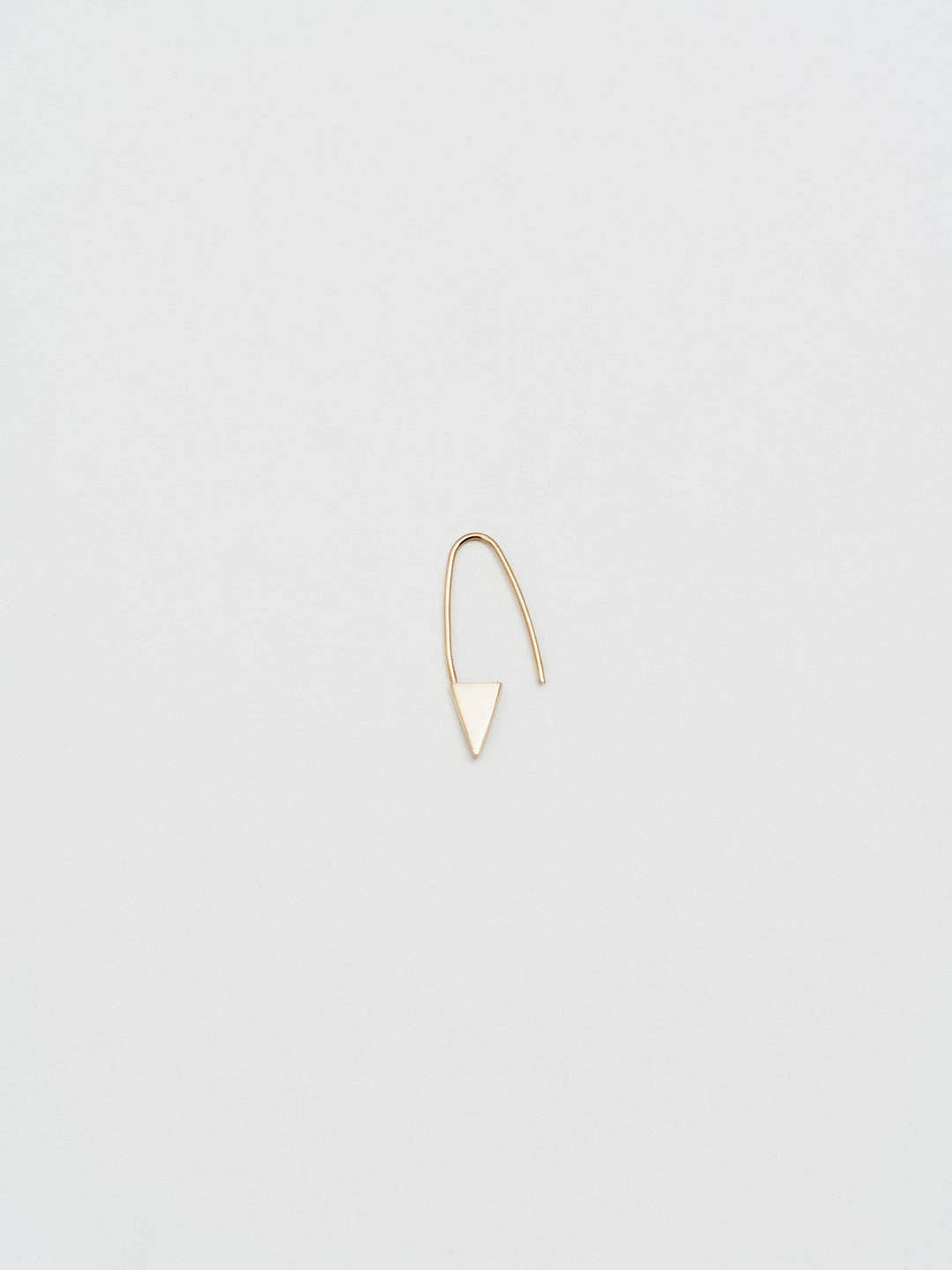 Mini Triangle Safety Pin Earring