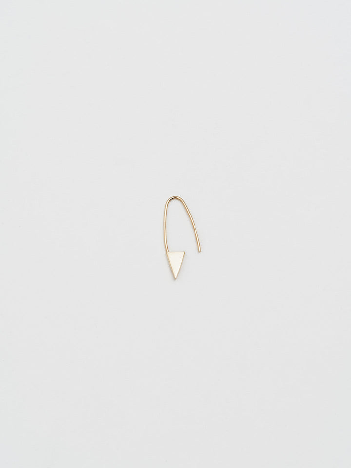 Mini Triangle Safety Pin Earring