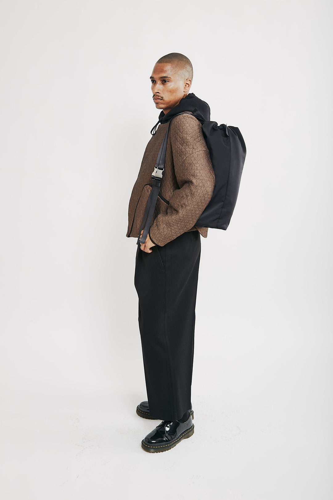 Nylon Large Drawstring Backpack
