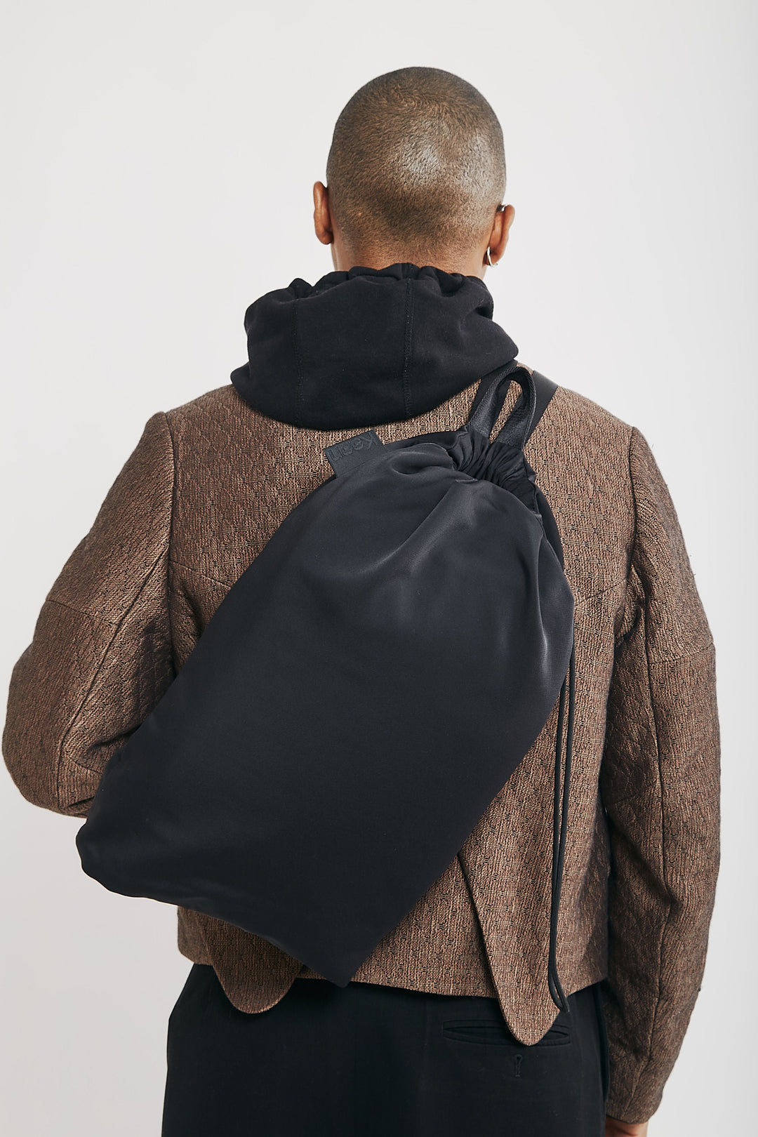 Nylon Large Drawstring Backpack