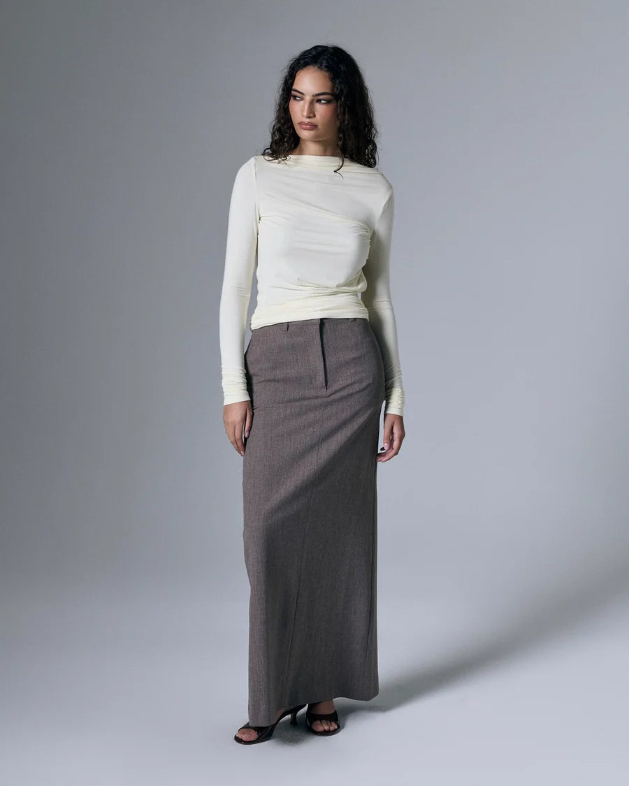 Romy Open Back Top Butter