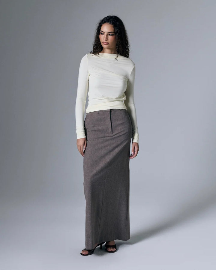 Romy Open Back Top Butter