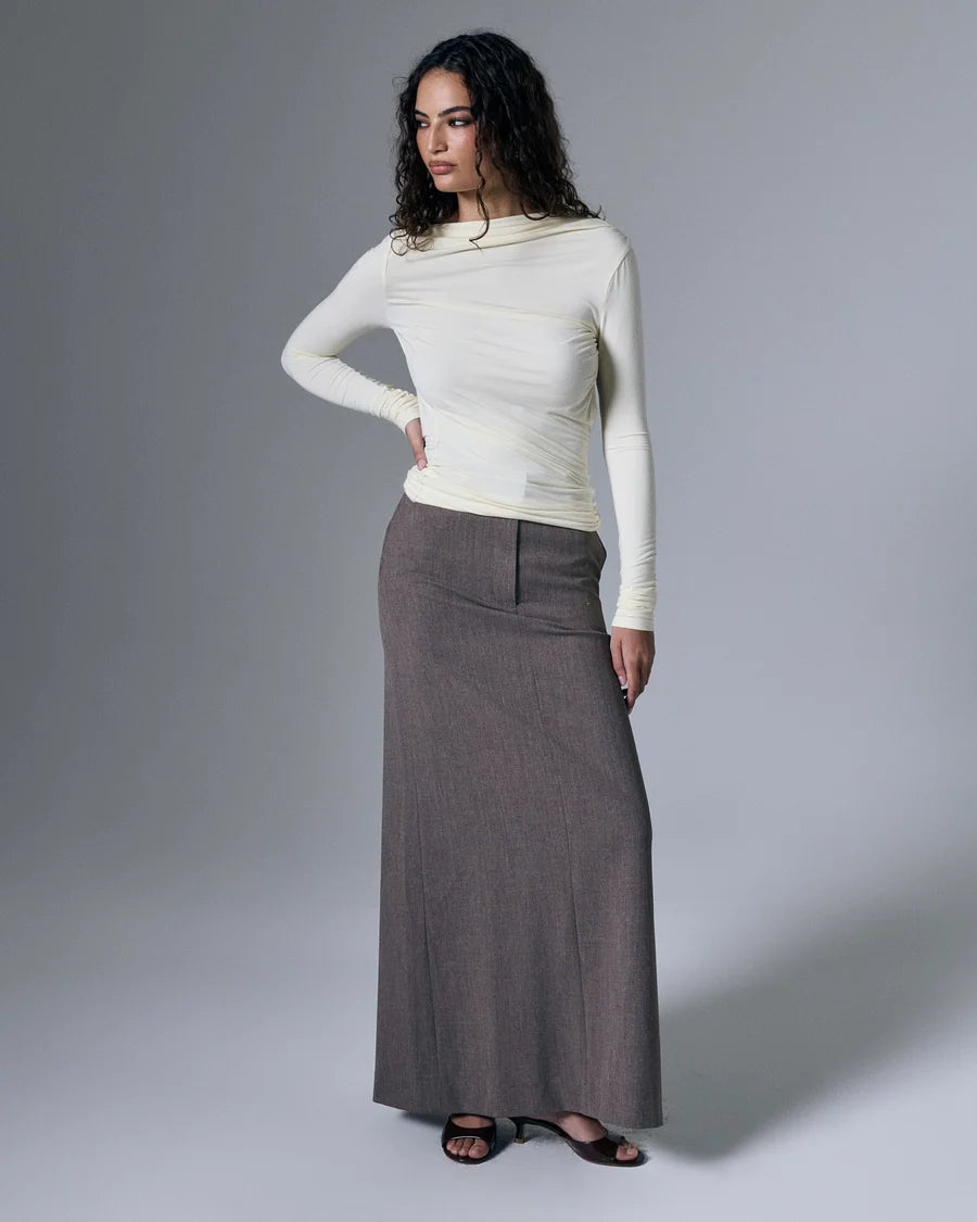 Romy Open Back Top Butter