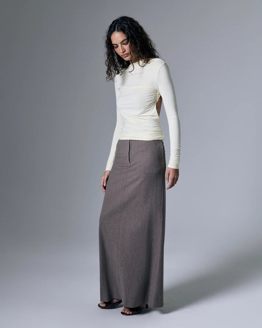Romy Open Back Top Butter