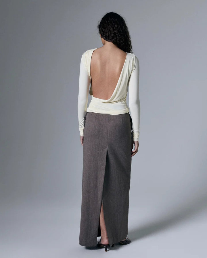 Romy Open Back Top Butter