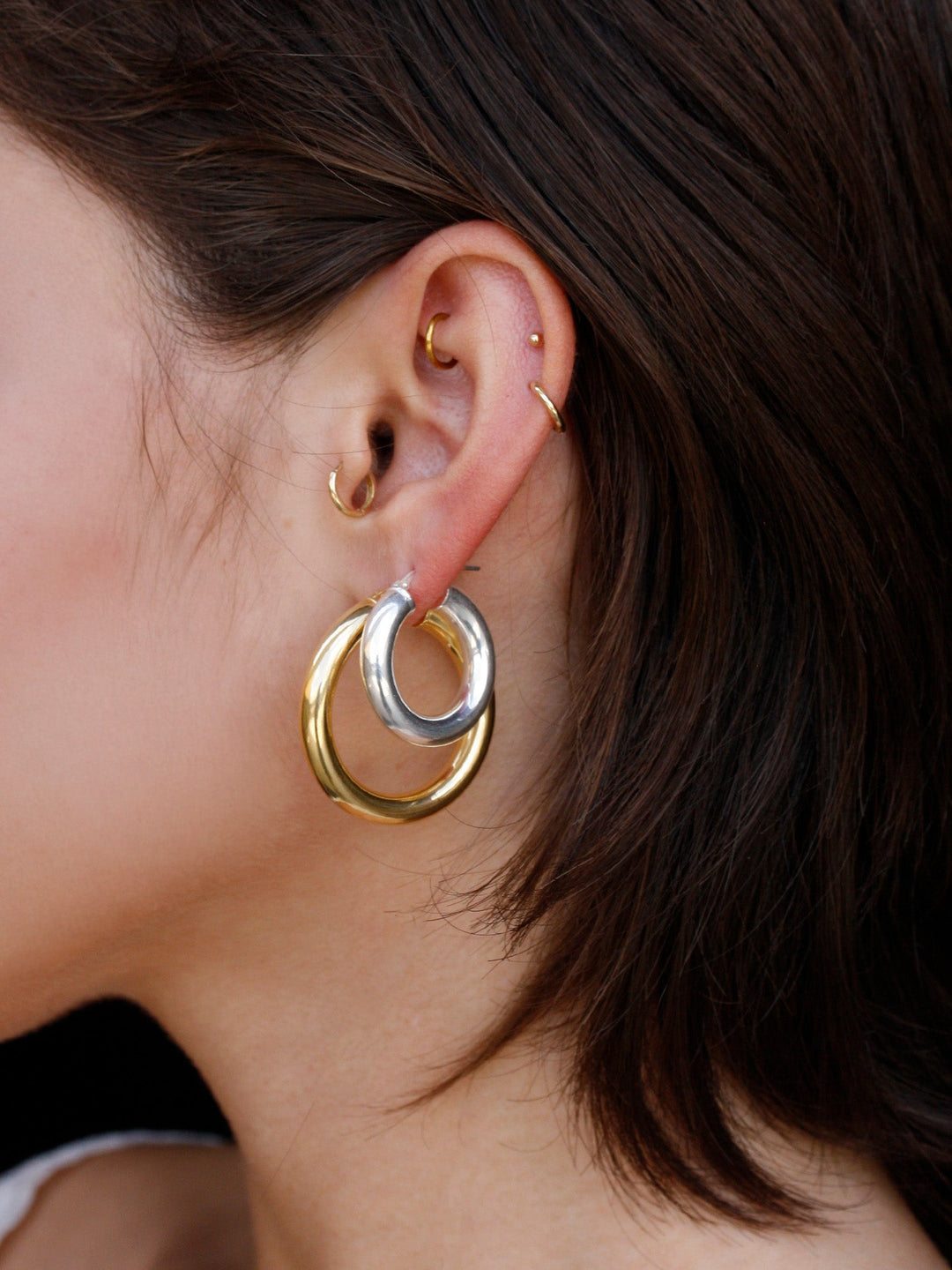 Small Tru Hoops Sterling Silver