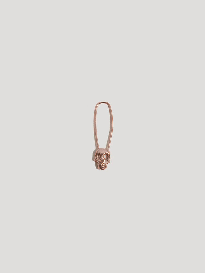Skull Safety Pin Earring