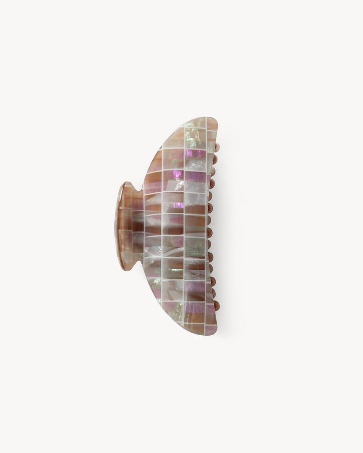 Midi Heirloom Claw Brown Shell Checker