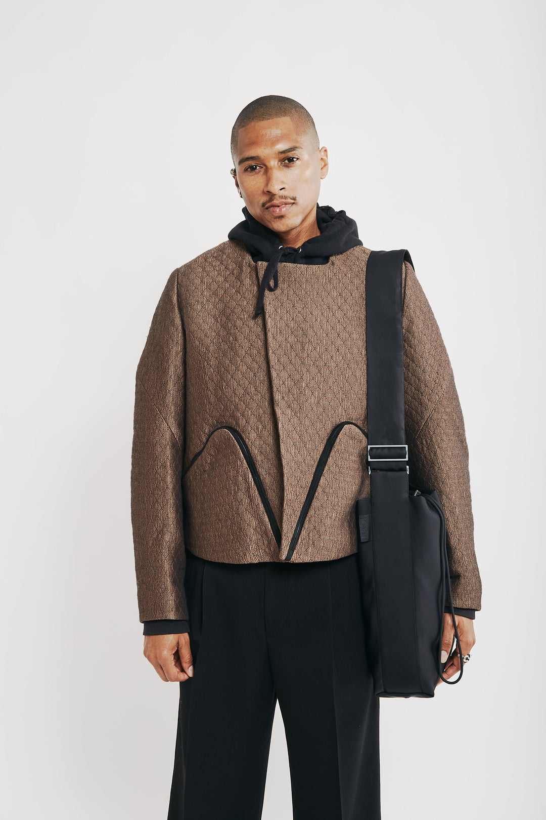 Nylon Midi Crossbody Bag