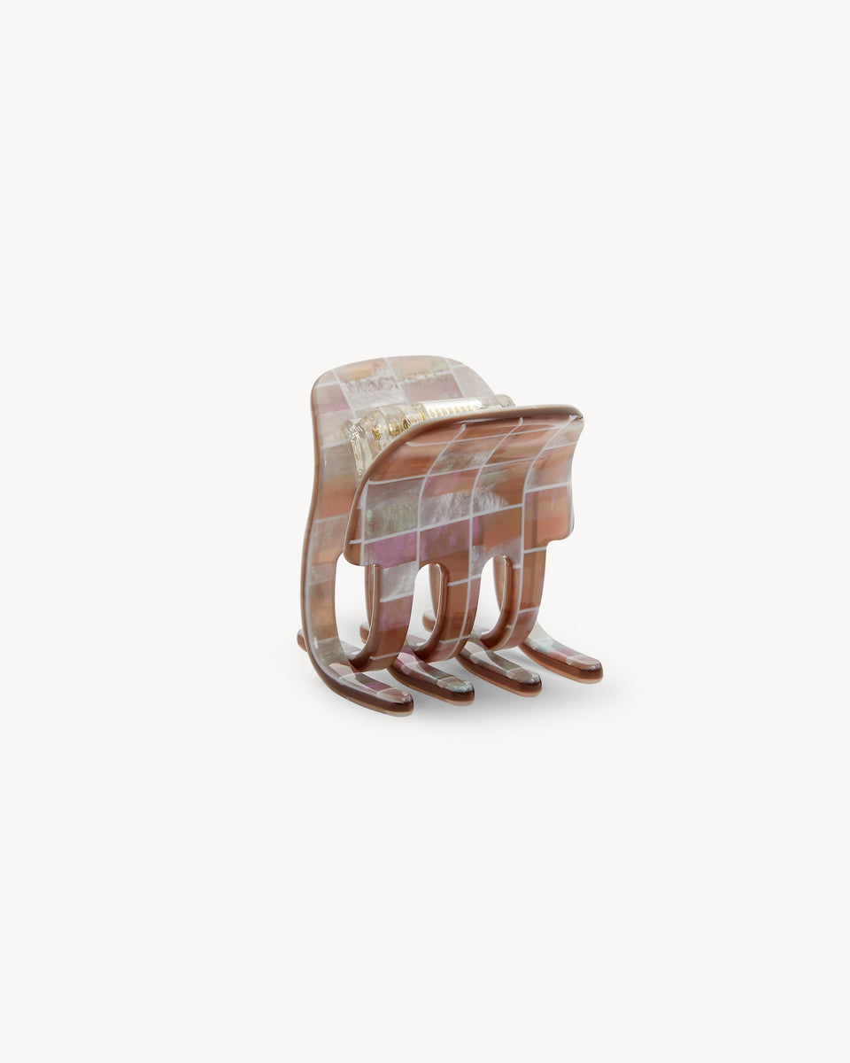 MACHETE Mini Claw Brown Shell Checker | Maison Rogue