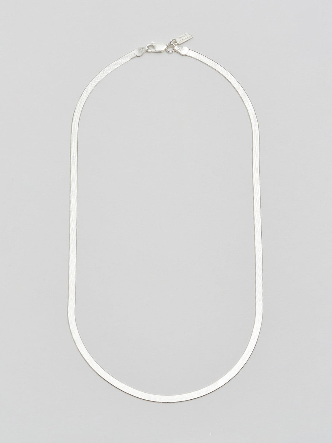 Sterling Silver Herringbone Necklace
