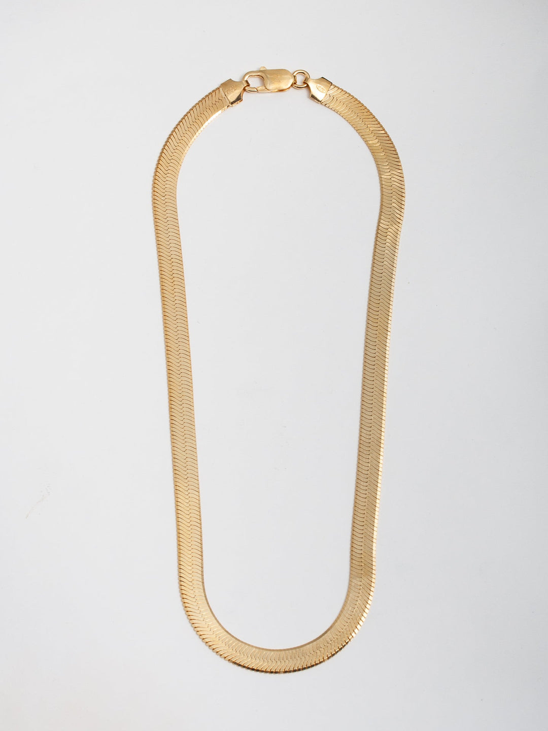 Vermeil XL Herringbone Necklace