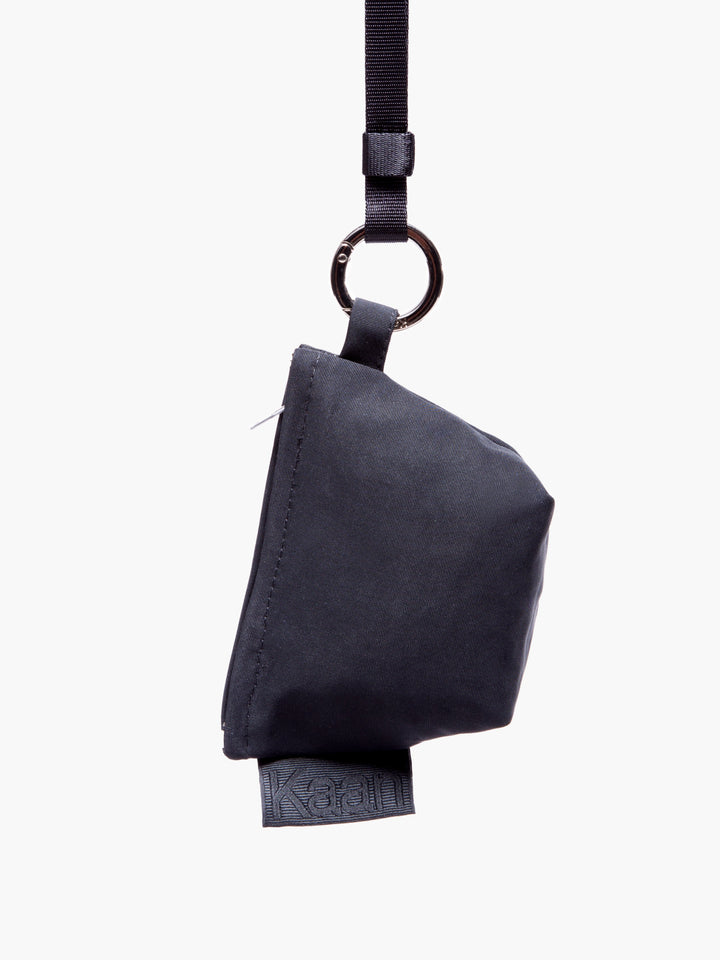 Nylon Mini Lanyard Pouch Black