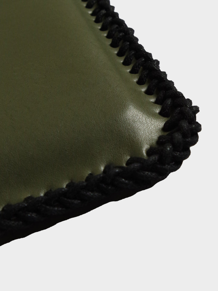Laced Leather Laptop Sleeve