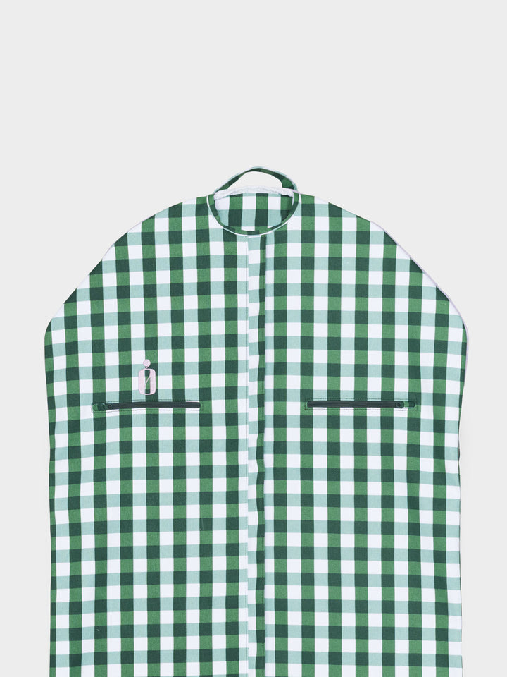 Classic Garment Bag Green Check