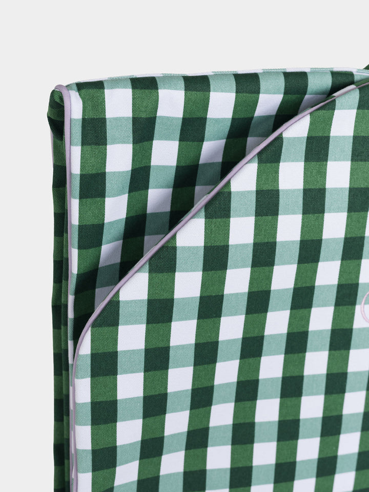 Classic Garment Bag Green Check
