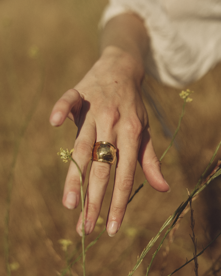 Hammered Radius Ring