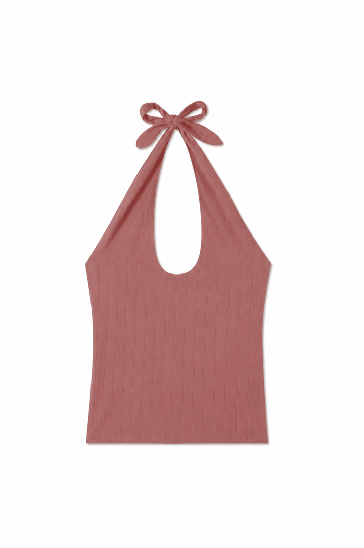 Pauline Pointelle Halter Top