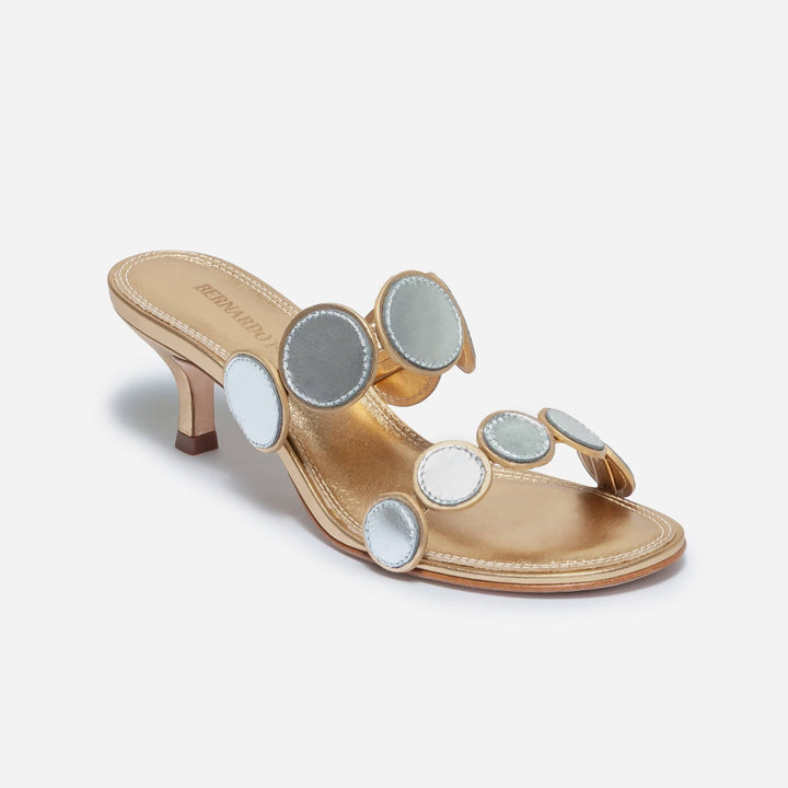 Prya Kitten Heel Gold/Silver