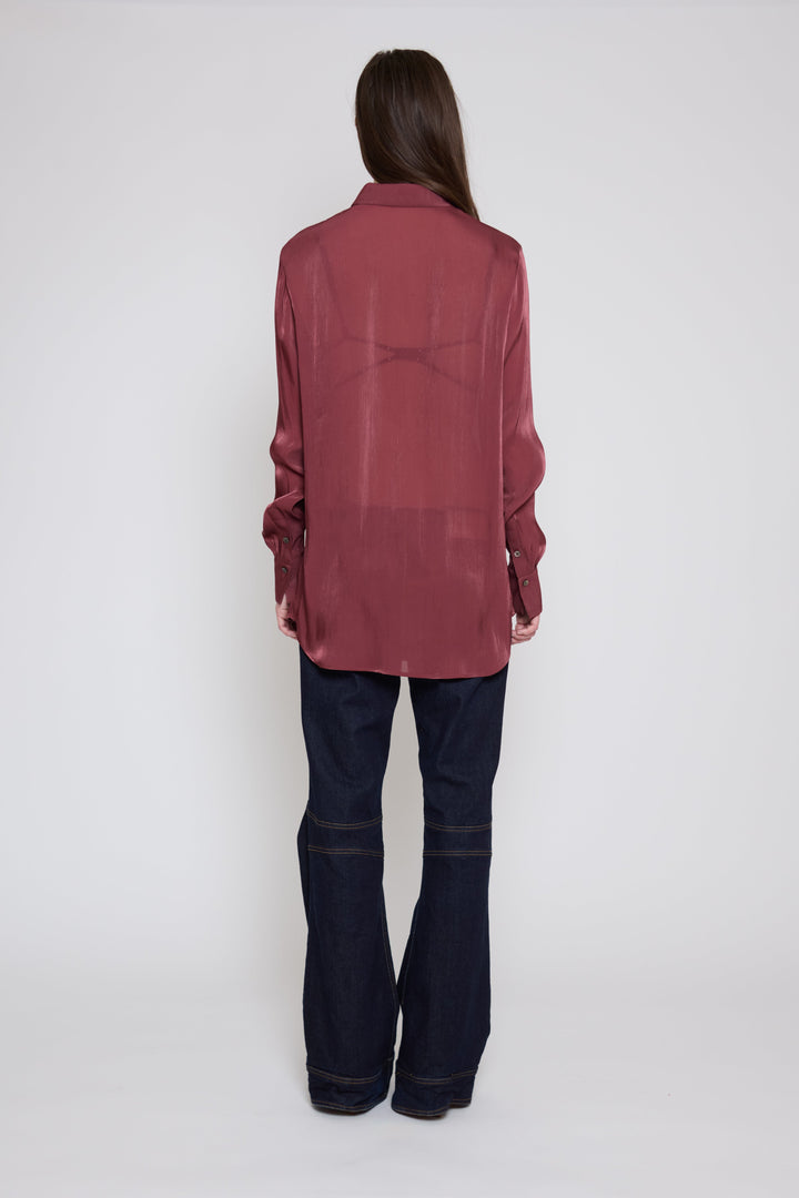 Relaxed Button Down Wine