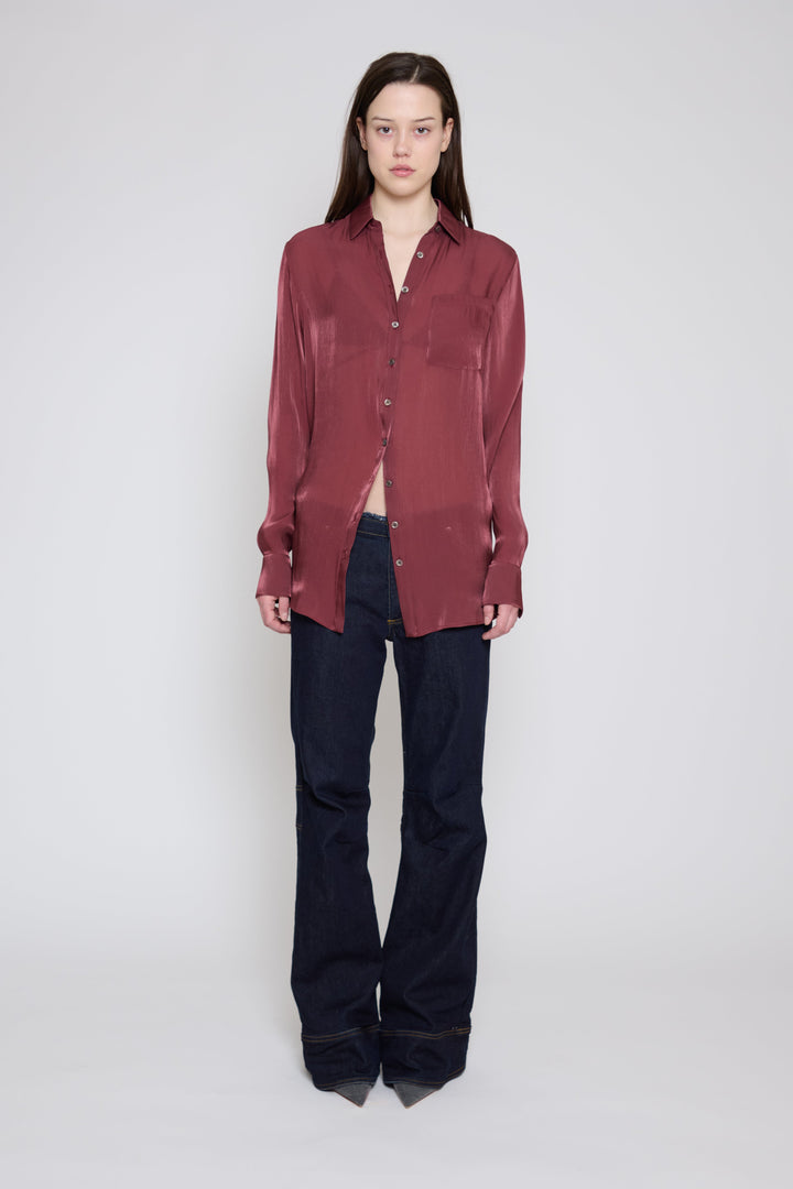 Relaxed Button Down Wine