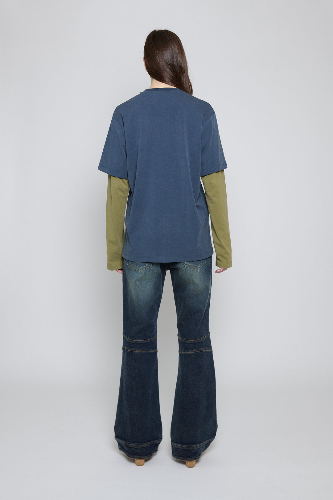 PV Tiger Printed Long Sleeve Tee Navy/Olive