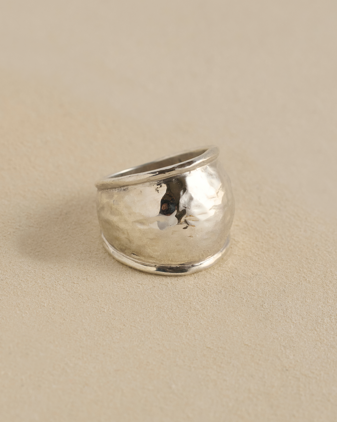 Hammered Radius Ring