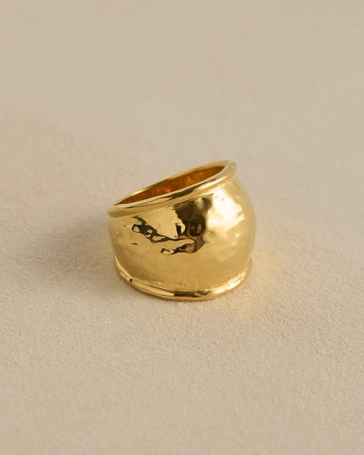 Hammered Radius Ring