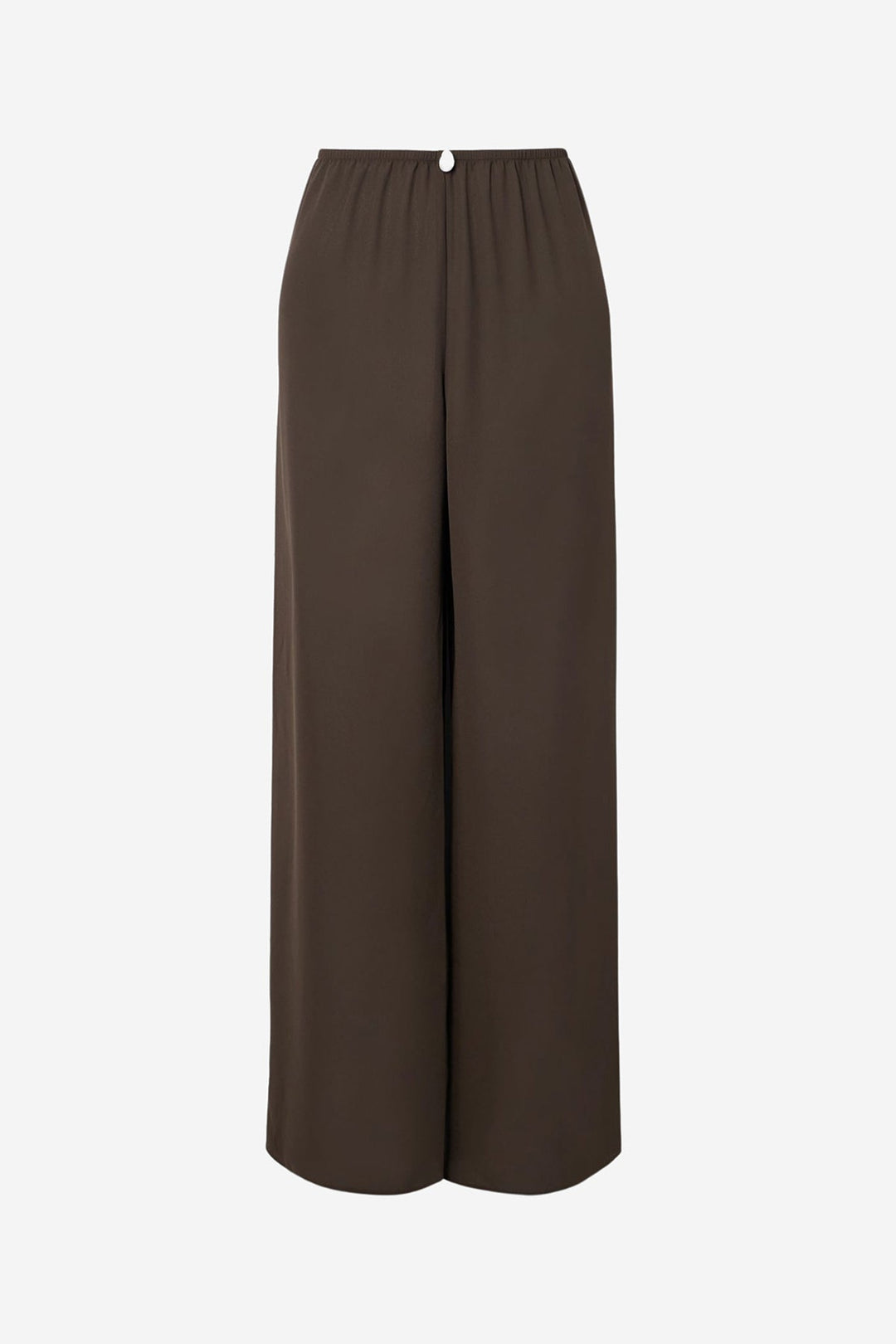 Playa Pants with Pearl in Brown Georgette