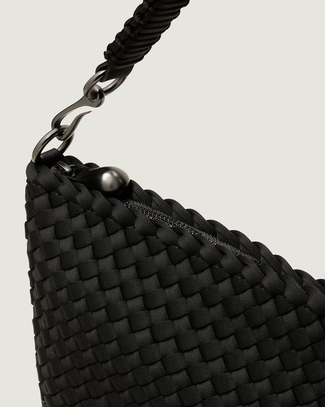 Porto Small Half-Moon Bag Onyx
