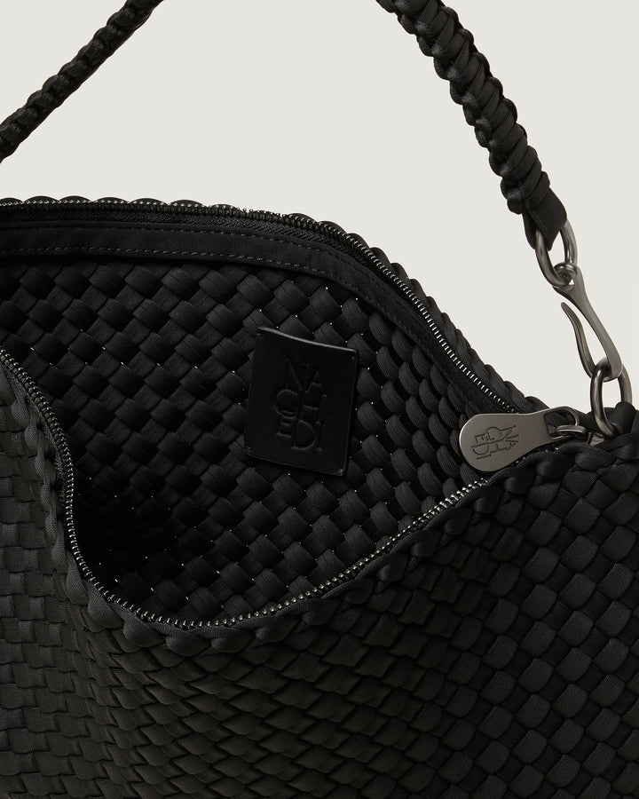Porto Small Half-Moon Bag Onyx