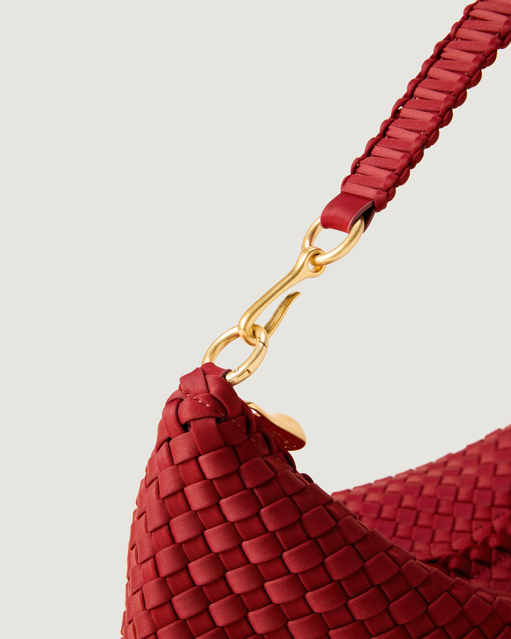 Porto Small Half-Moon Bag Rosso