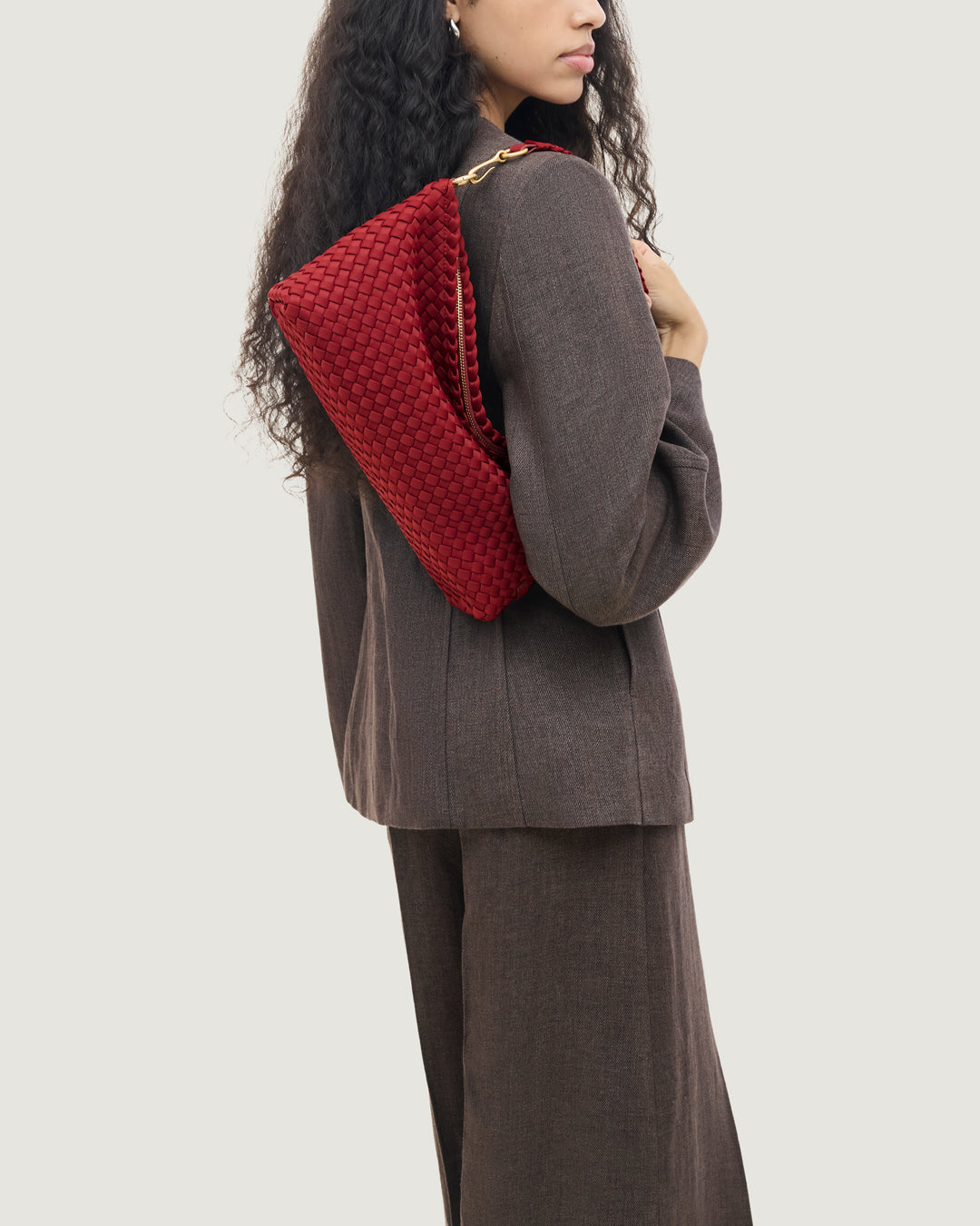 Porto Small Half-Moon Bag Rosso