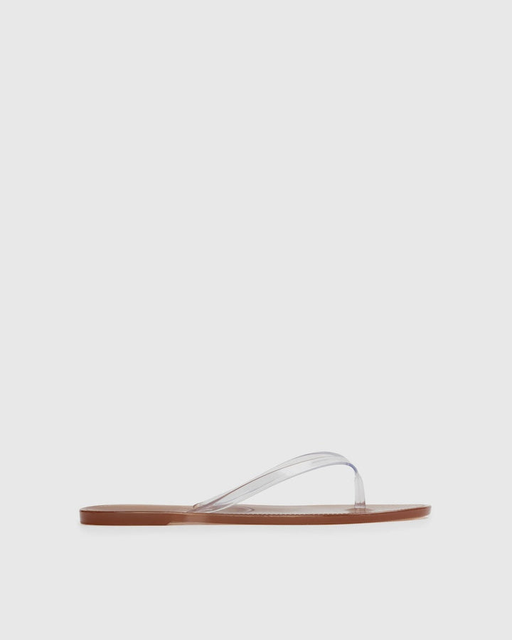 Crystal Flip Flop Sandal Old Rose/Clear